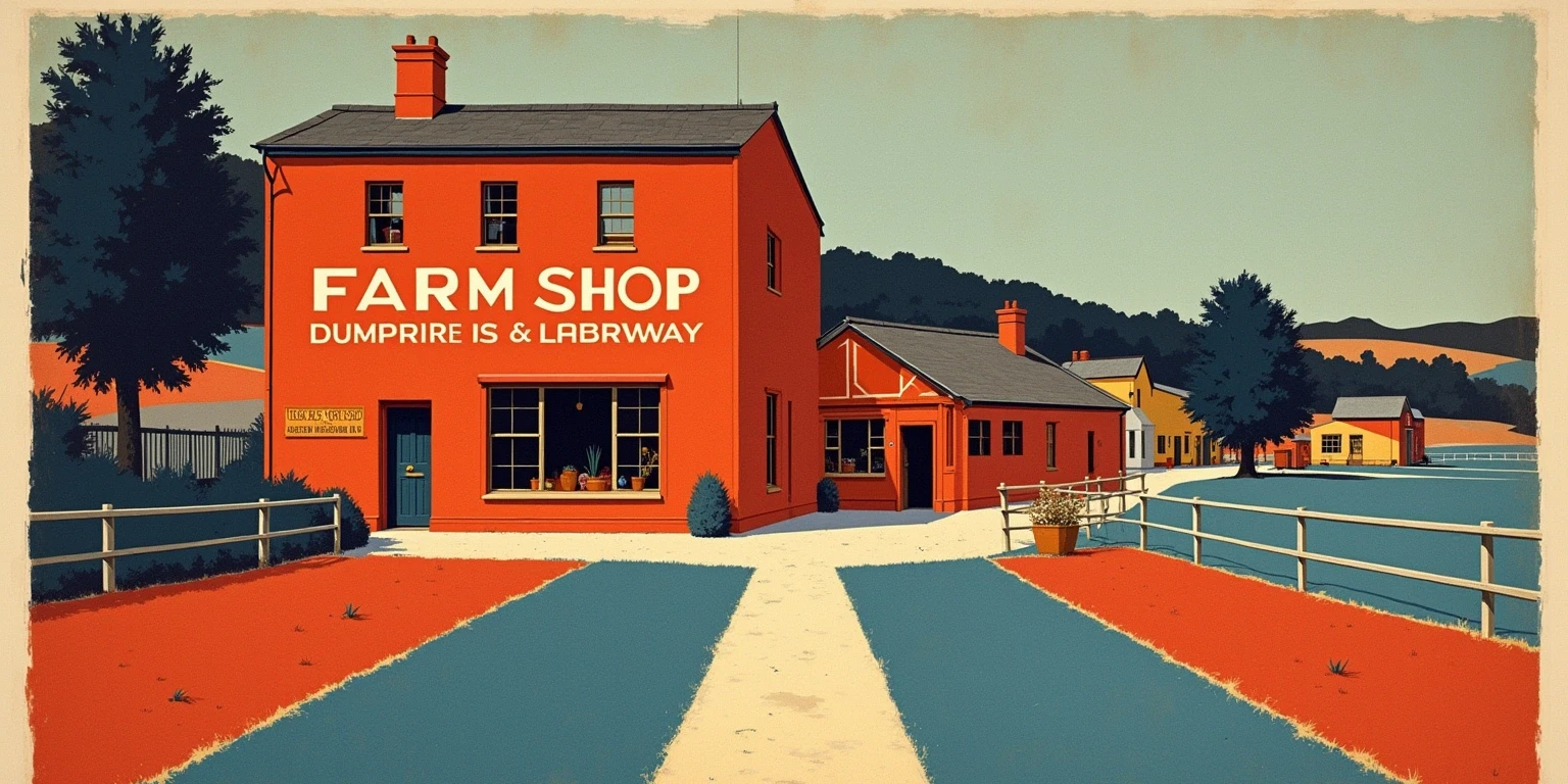 Firm of J M Howie (Dairy) farm shop