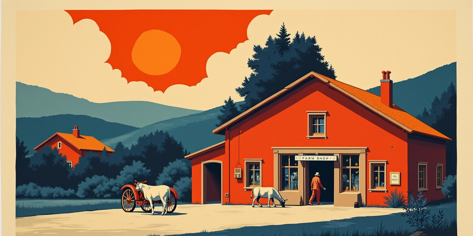 J & A Evans farm shop
